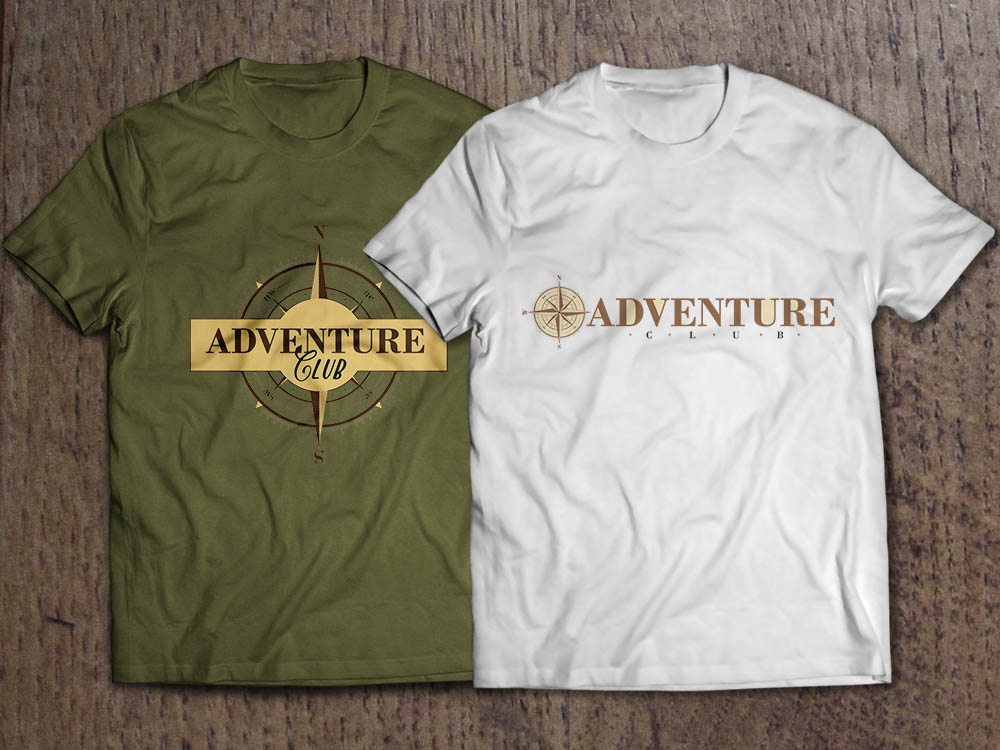 Anwendung auf T-Shirts / Adventure Club